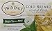 Twinings of London Cold Brew Green Tea with Mint Tea Bags, 20 Count