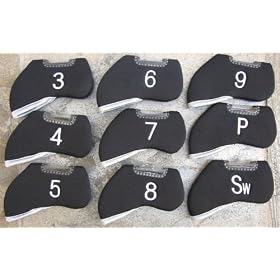 Golf Club Iron Set Headcovers 3-SW Superior Quality Irons Head Covers