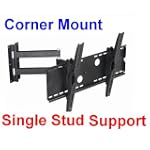 Mount World 1241 Black Swivel Tilt Corner Wall Mount for Samsung 32" 37" 40" 42" 46" LED LCD LN32A450 LN32A540 LN32A540 LN32B360 LN32B460 LN32B530 LN32B550 LN32B650 LN37B530 LN37B650 LN40A450 LN40A550 LN40A630LN40A750 LN40B530 LN40B550 LN40B610 LN40B650 LN46A540 LN46A650 LN46A750 LN46A860 LN46A950 LN46B530 LN46B550 LN46B610 LN46B650