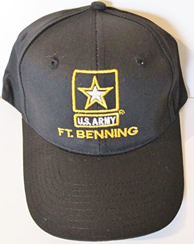 FORT BENNING-U.S. ARMY STRONG EMBLEM *EMBROIDERED BLACK Ball Cap/ Hat