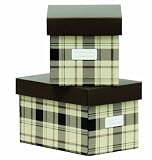 Krooom SoHo Collection Recycled Dry Erase Classic Storage Boxes (K-931 brs)