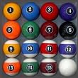 Modern Style Pool Ball Set - Billiards