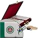 Chinese Mahjong Set Translucent Emerald Tiles