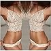 Tenworld Translucent Underwear Set Women Lace Strap Tank Top Briefs White(S-XL)