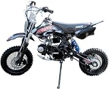 SSR MOTORSPORTS (SR110-DX3) 110 cc Entry Level Pit Bike w/ Straight Type Steel Swing Arm (Black)