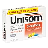 Unisom SleepTabs Nighttime Sleep-Aid, Value Size, Tablets, 48 ct.