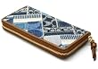 Coach Patchwork Zip Around Wallet 41459 Denim