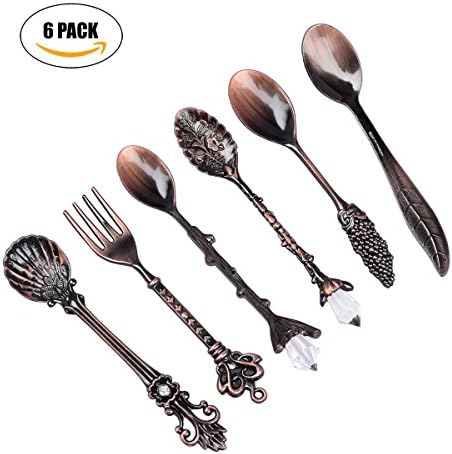 Coffee Scoops Red Bronze 6 Pack Set by iHousekeeper