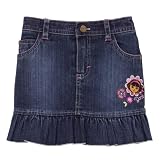 Licensed Blue Toddler Girls' Dora Denim Scooter - 5T