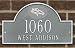 Denver Broncos Pewter and Silver Personalized Address Plaque