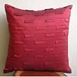Deep Red Ocean - Decorative Pillow Covers - Silk Pillow Cover with Pintucks