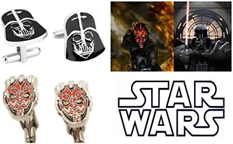 Star Wars Darth Vader and Darth Maul Sith Empire (2-Set) Cufflinks By Athena