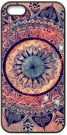 Fashion Mandala Pattern Hard Rubber Phone Cover Case for iPhone 5,5S Cases