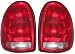 1996-2003 Plymouth Voyager -- Rear Tail Lamp Light PAIR LENS AND HOUSING W/CIRCUIT BO...
