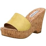  : Steve Madden Women's Surg Sandal,Yellow Patent,9 M