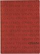 Red Embossed "Create" Writing Journal / Diary, Bonded leather, Lined pages, 5x7"