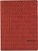 Red Embossed "Create" Writing Journal / Diary, Bonded leather, Lined pages, 5x7"