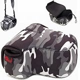 O.N.E. OC-5A Neoprene Camera Case (Gray/Black) for Panasonic Lumix DMC-FZ18, DMC-FZ20, DMC-FZ28, DMC-FZ30, DMC-FZ35, DMC-FZ38, DMC-FZ50