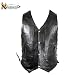 Men's 10 Pocket Premium Black Leather Vest