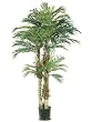 Pack of 2 Potted Artificial Silk Phoenix Palm Trees 6'