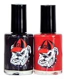 NCAA Georgia Bulldogs Two Pack Team Colored Nail Polish