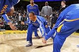 New York Knicks v Golden State Warriors: Monta Ellis Photographic Poster Print by Rocky Widner, 28x42