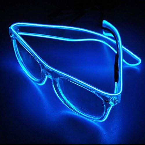 El Wire LED Light up Shutter Glasses, EL LED glasses, shades glassess for Party Concert