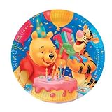 from Amscan Winnie Birthday Plates