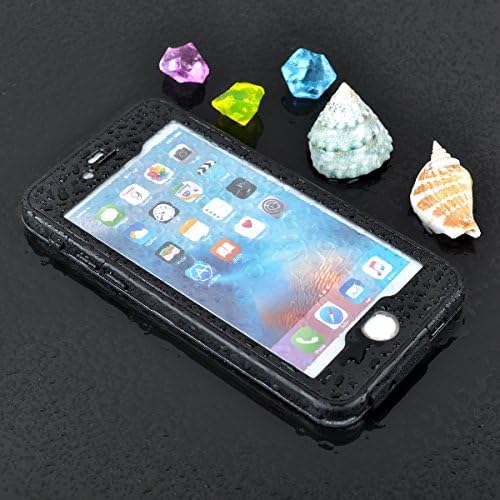 iPhone 6/6s Waterproof Case, [Newest Version] Shendong IP68 Certified Waterproof Shockproof Durable Full Sealed Ultra-thin Protection Case Cover with Fingerprint Recognition Touch ID for iPhone 6/6s 4.7 inch (Black)