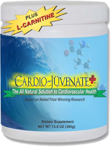 Cardio~Juvenate+ Cardio Rejuvenation and Fitness Formula: Powder Supplement with 5000mg L-arginine, 1000mg L-citrulline, 1000mg L-carnitine, 2500IU Vitamin D3 and 100mg Resveratrol per serving to Naturally Improve Cardiovascular Health, Blood Flow and Circulation, Lower High Blood Pressure and Cholesterol - Reverse, Prevent, and Control Heart Disease, Heart Attack, Stroke, Peripheral Artery Disease, Angina, Neuropathy. Dissolve Arterial Plaque and Reduce Atherosclerosis (Hardening of the Arteries) - Increase Physical Endurance and Stamina and Speed of Recovery after Exercise.