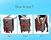 BlueCosto (Blue, Cross) TSA Lock Long Luggage Straps Suitcase Travel Belt 800079-BLU