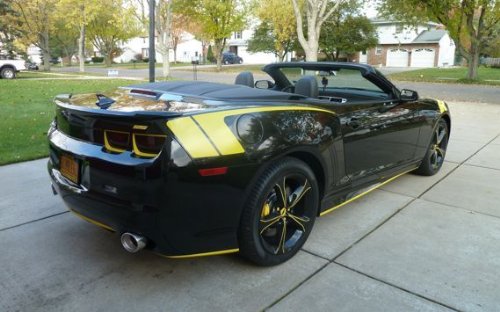 Rear Quarter Hash Graphic Decal - 2010-2014 Camaro - (Color: 3D Carbon Fiber)