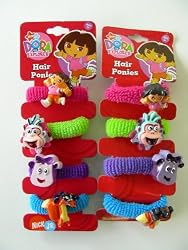 Dora The Explorer Hair Ponies -10 pcs set
