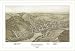 Historic Sheffield, Pennsylvania, c. 1895, Bird's Eye View Map, Unframed, S-MU