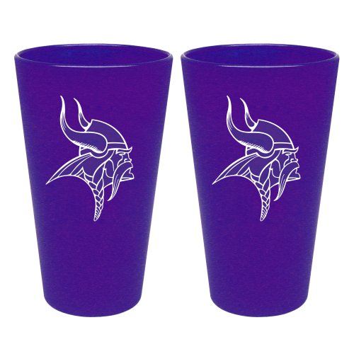 NFL Minnesota Vikings 2 Pack Colored Frosted Pints