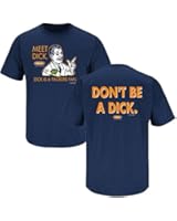 Chicago Bears Fans. Don't be a Dick Navy T-Shirt (S-5X)