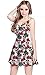 CowCow Womens Skull With Flowers Sleeveless Dress
