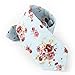 Mantieqingway Men's Cotton Printed Floral Necktie