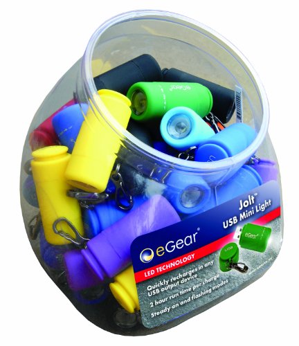  eGear JOLT USB Mini Light in 50-Piece Cookie Jar (Assorted Colors) 
