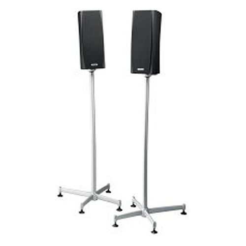 Cambridge SoundWorks Newton Speaker Stand, Silver Pair