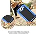 Samsung Galaxy Core Prime G360 / Prevail LTE Case, ToPerk (TM) Cyber Grid Armor Case + Free HD Screen Protector & Stylus Pen As Bundle Sale - Grey/Teal