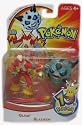 Pokemon Mini Action Figure Set Fire Type vs. Ice Type Pack with Glalie & Blaziken