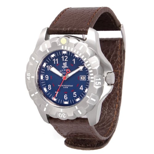 Field & Stream Mens 206GUSB Excursion Brown Adjustable Strap Watch