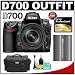 Nikon D700 Digital SLR Camera Body + Nikon 24-120mm f/3.5-5.6G ED-IF AF-S VR Zoom Lens + Nikon EN-EL3e Rechargeable Li-ion Battery + Nikon SLR System Case + Lexar Pro 4GB CF Card + Cleaning Kit