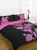 Funky Chrysanthemum Pink Single Flower Duvet Cover Set