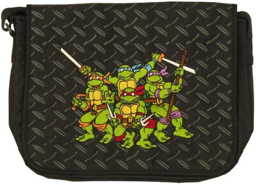  TMNT Teenage Mutant Ninja Turtles Messenger Laptop School Bag