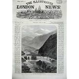 1869 Mountains River Source Jordan Waterfall Fine Art