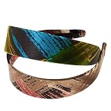 L. Erickson USA 1 1/2 Headband 100% Silk Charmeuse - Brush Strokes