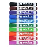 RoseArt Miracle Chisel Tip Dry Erase Markers, Pack of 10