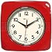 Retro Square Clock - Red